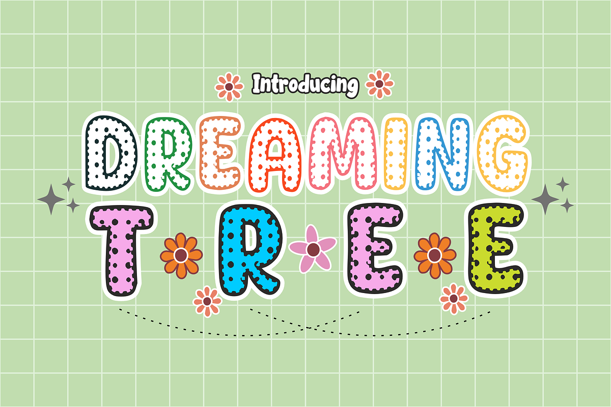 Dreaming Tree - Cartoon Font, a Font by KiddoGlyphs Studio (Photo 1 of 3)