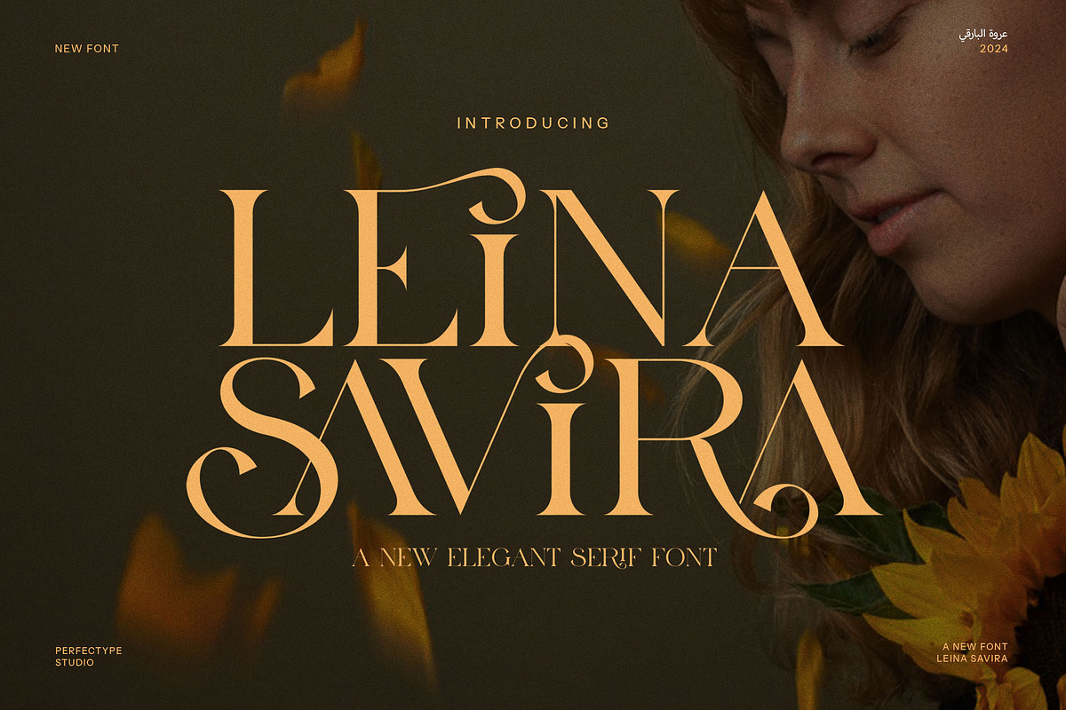 Leina Savira Stylish Serif Font, a Serif Font by Perfectype (Photo 1 of 8)