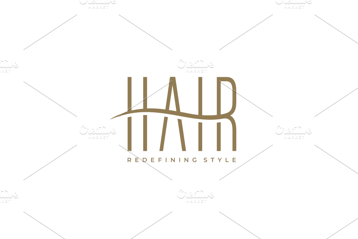HAIR Luxury Hair Salon Studio Logo, a Branding & Logo Template by yopie (Photo 4 of 10)
