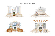 Watercolor Interior Creator, a Decorative Illustration by Kotulska (Thumbnail 13 of 18)