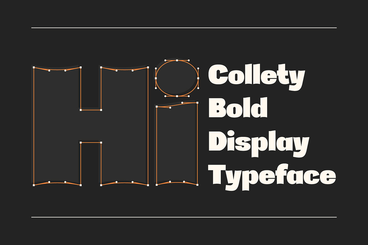 Collety Bold Display Typeface, a Sans Serif Font by Hitype (Photo 9 of 9)