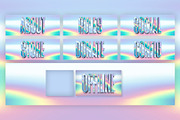 Holographic Stream Overlay, a Templates & Theme by StreamSkins (Thumbnail 3 of 4)