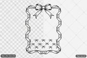 Bow Frame SVG PNG Bundle, an Illustration by Actual Pixel (Thumbnail 8 of 19)