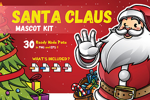 Santa Claus Mascot KIT