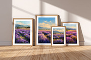 Lavender Field Landscape Artwork, a Decorative Illustration by Housui Patterns (Thumbnail 8 of 12)