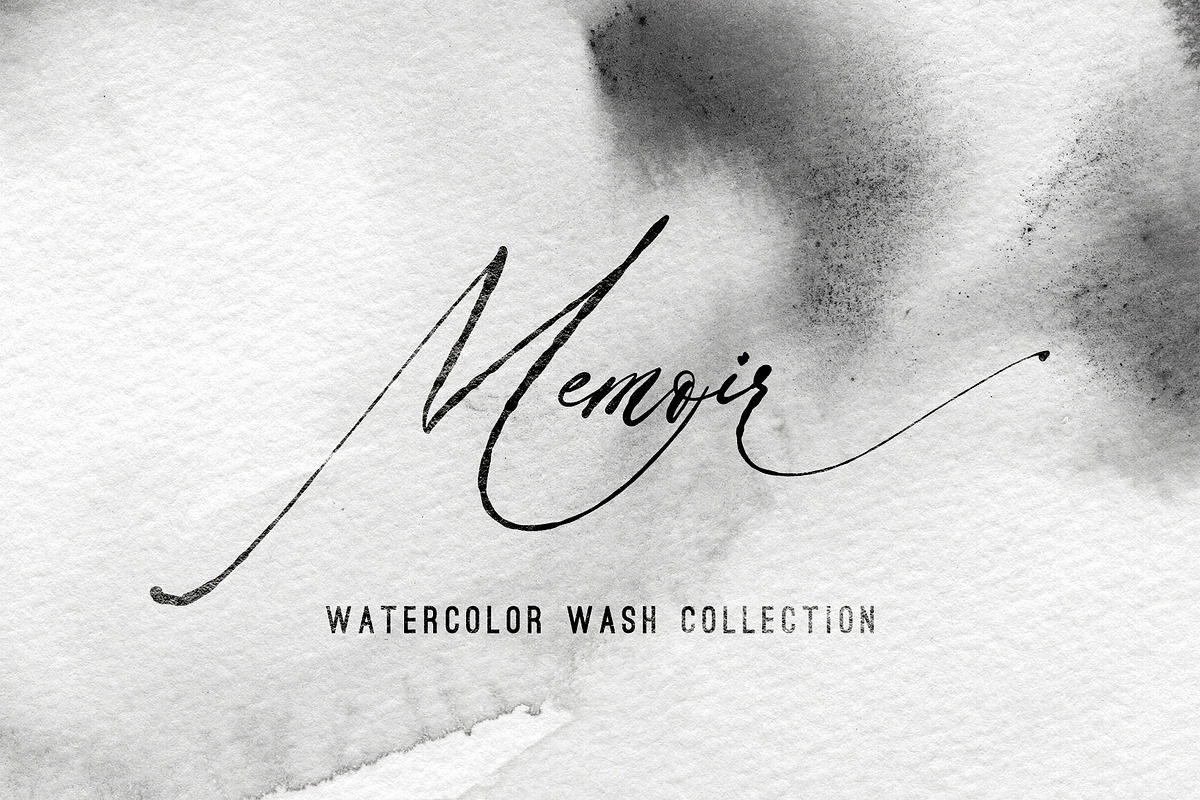 Memoir - Watercolor wash collection, a Texture Graphic by andromida (Photo 1 of 5)
