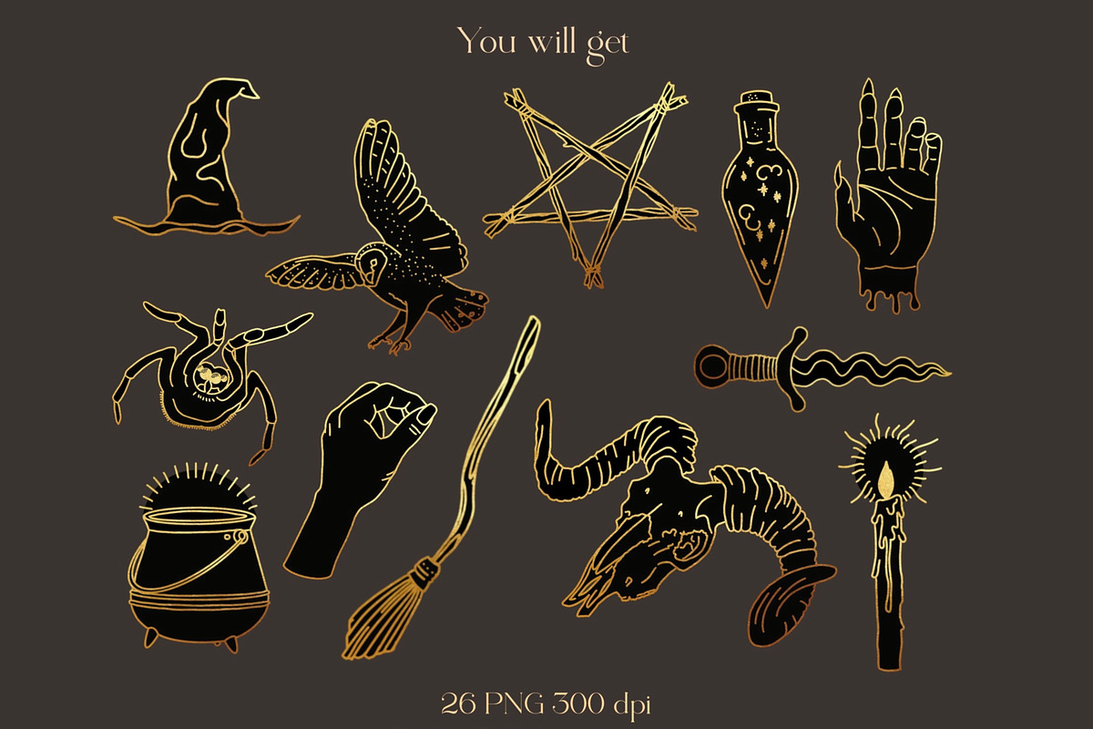 Mystique clipart, Witch and Wizard, an Education Illustration by NNclipart (Photo 2 of 3)