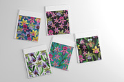 Crazy orchids. Vector patterns., a Pattern Graphic by Robusta (Thumbnail 4 of 17)