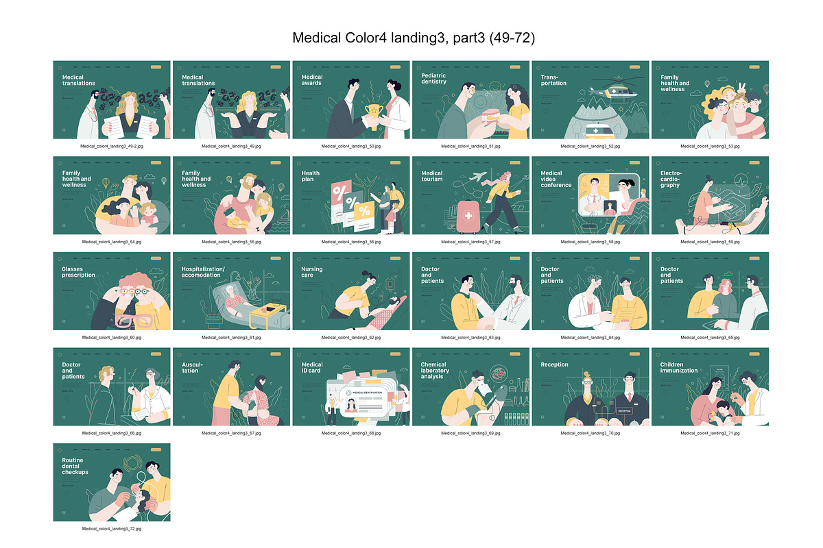 Medical, Part 3, colors 2&4, a Templates & Theme by Grivina's shop (Photo 17 of 19)