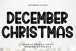 December Christmas, a Serif Font by FreshTypeINK