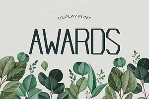 Awards Summer Font