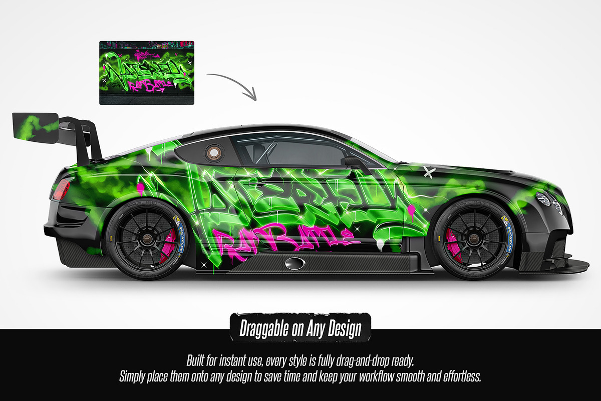 Graffiti Text Effects (10 PSD Files), a Layer Style Add-On by Hyperpix Productions (Photo 3 of 14)
