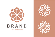 3x Geometric Flowers Logos, a Branding & Logo Template by Soufone (Thumbnail 1 of 3)