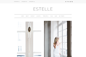 Feminine WordPress Theme | Estelle, a WordPress Template by Hello Chic Designs