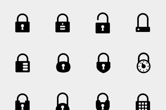 Simple Padlock Icons
