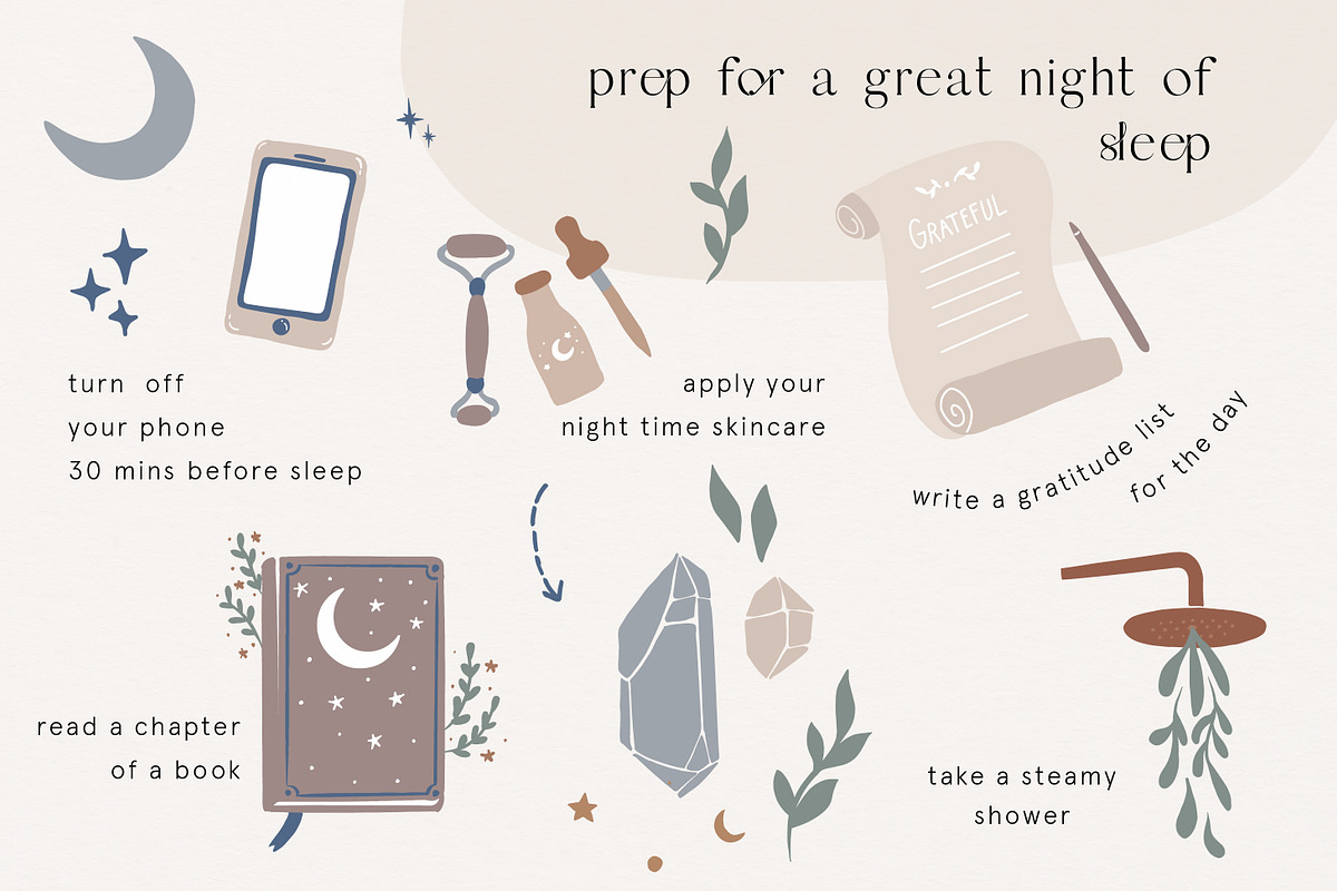 Self Care, Yoga & Mindfulness, a Healthcare Illustration by Camara Design (Photo 5 of 9)