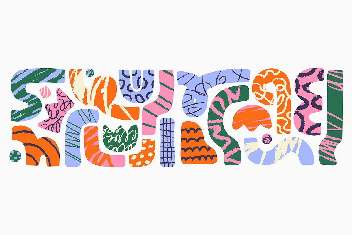 Abstract shapes and doodles set, an Object Illustration by PaperTrident (Photo 1 of 5)