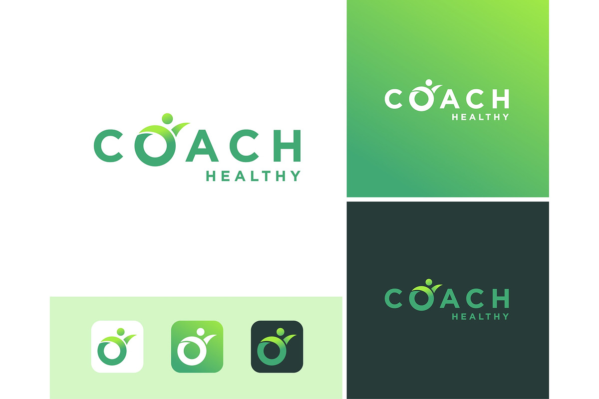 Coach Healthy Logo, a Branding & Logo Template by ika trisiana (Photo 2 of 2)