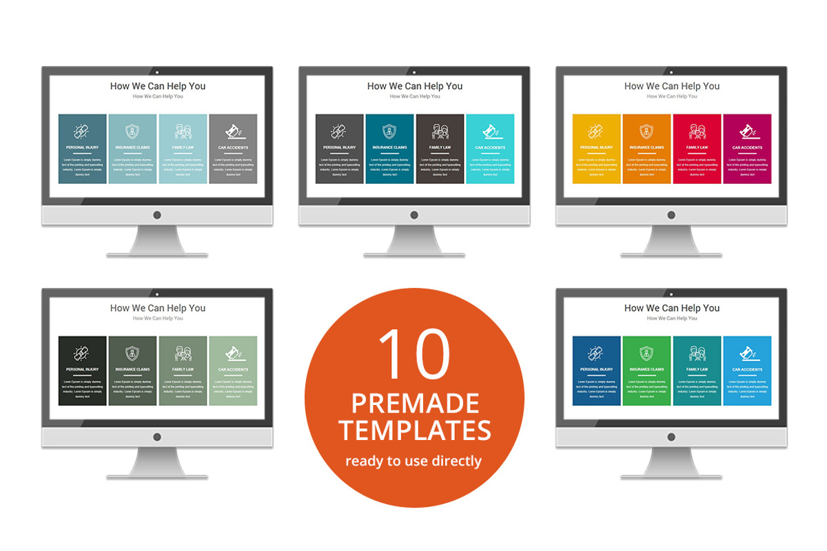 Law Firm PowerPoint Template, a Presentation Template by GraphicStan (Photo 4 of 8)