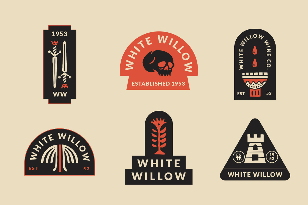 Abstract Linocut Badge Builder, a Branding & Logo Template by ClayStudio (Photo 6 of 12)