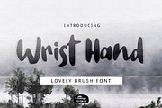 Wrist Hand Brush Font, a Script Font by YandiDesigns (Thumbnail 1 of 5)