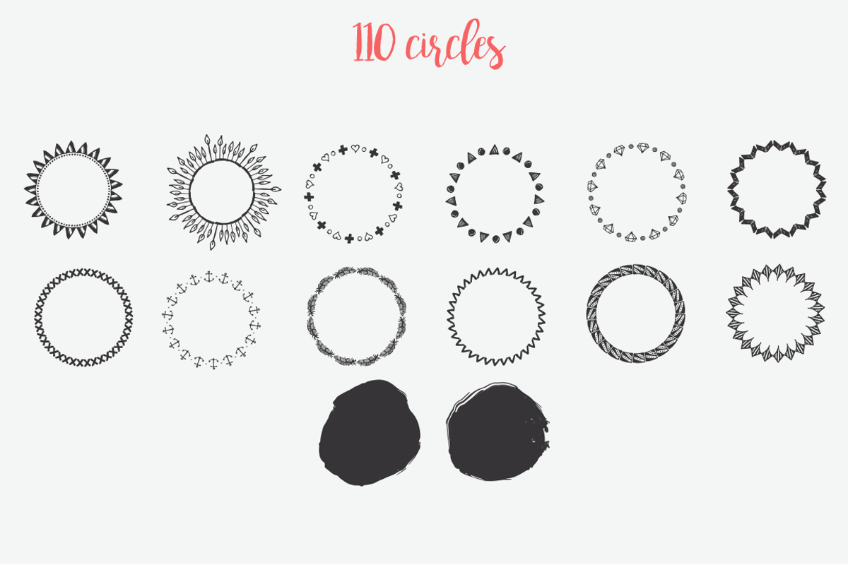 Big Hand Drawn Logo Kit, a Branding & Logo Template by Brandi Lea Designs (Photo 9 of 32)