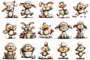 Whimsical Easter Clipart, an Illustration by OK Design (Thumbnail 3 of 6)