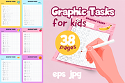 38 Graphic Drawing tasks for Kids, an Education Illustration by IuliiaSavko (Thumbnail 1 of 8)
