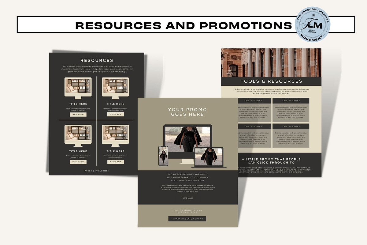 Ebook Template - Black and Beige, a Social Media Template by Freedom Business Shop (Photo 6 of 10)