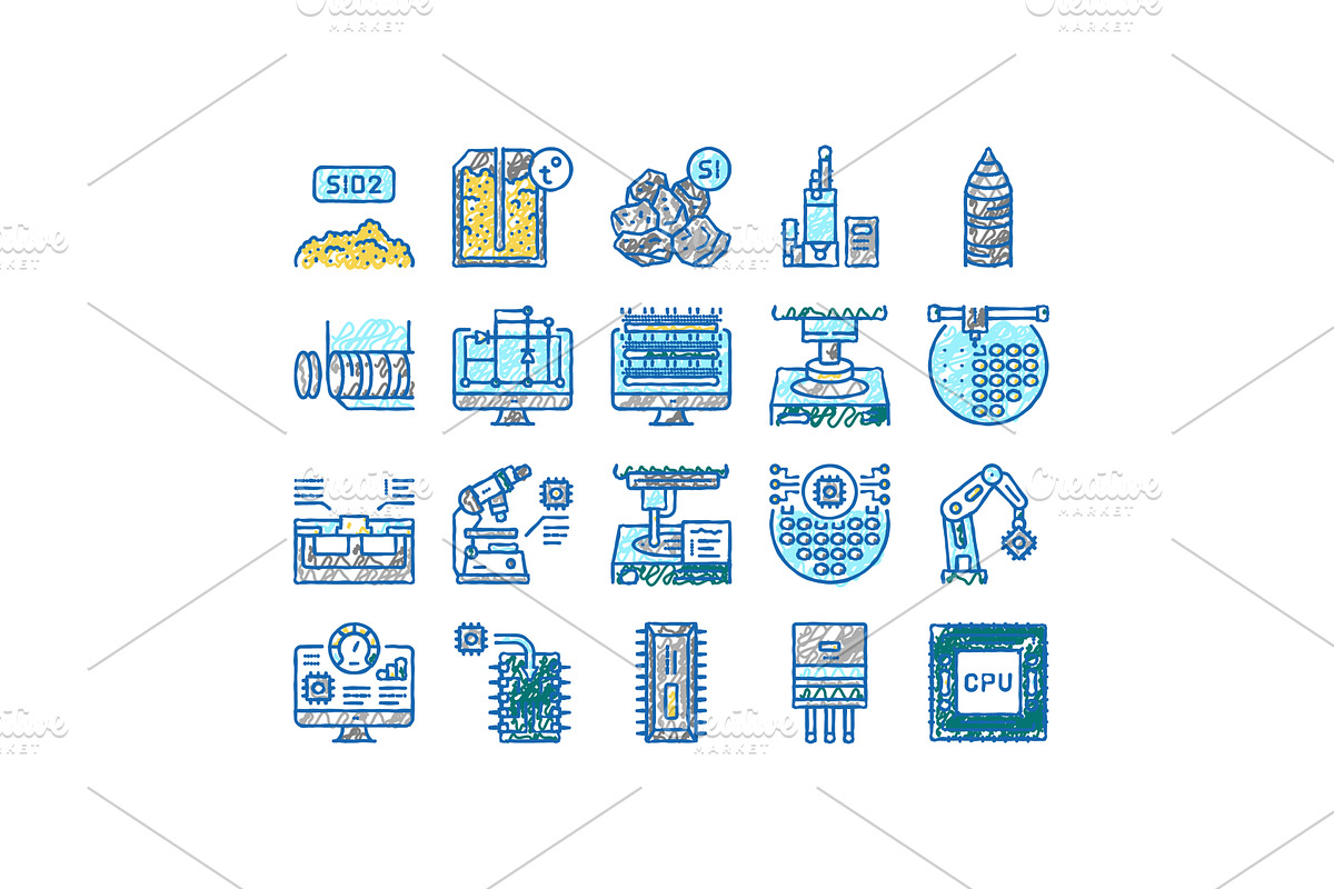 Semiconductor Manufacturing Plant, an Object Illustration by pikepicture