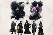 Halloween Nightmares Cliparts, a Seasonal Illustration by ThatsDesignArt (Thumbnail 5 of 15)