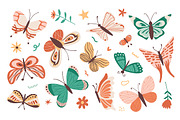 Colorful Hand-Drawn Butterflies, an Animal Illustration by Zeukaa (Thumbnail 3 of 7)