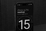iPhone 15 Pro Mockup Kit, an iPhone Mockup by Catkie - Digital Art (Thumbnail 5 of 8)