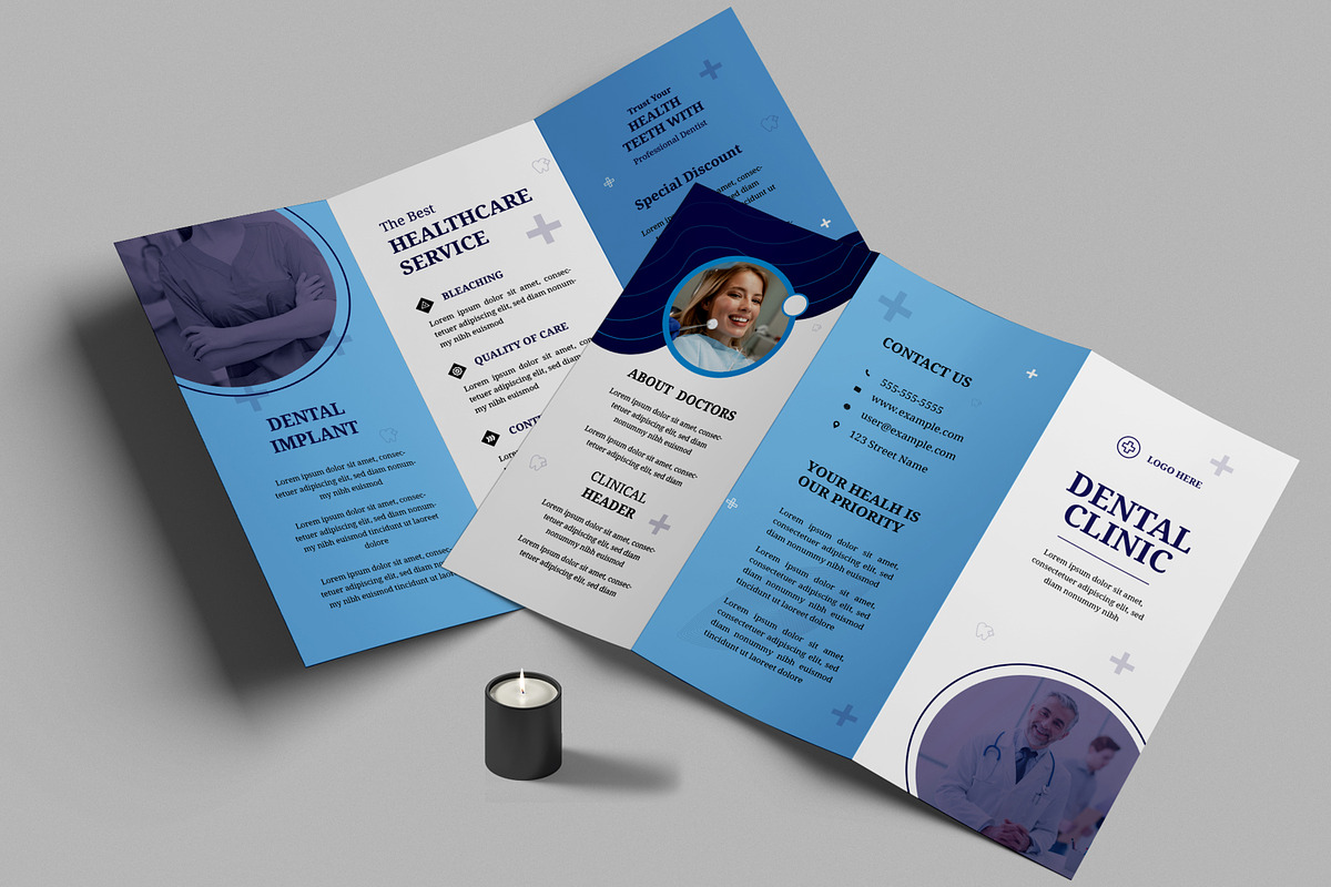 Medical Trifold Brochure, a Brochure Template by MightyDesign (Photo 1 of 7)