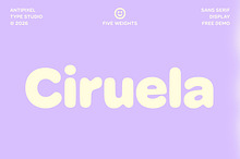 Ciruela | Chunky Round Display Sans