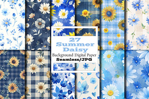 Summer Daisy Seamless Pattern, a Pattern Graphic by Wow Magic