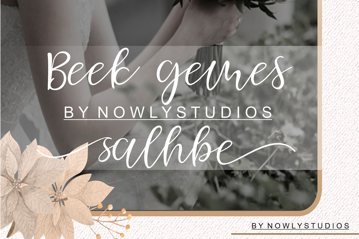 Homhay Script, a Script Font by Nowlystudios (Photo 2 of 7)