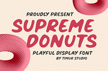 Supreme Donuts Font