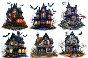 Halloween House Clipart, a Work Illustration by cherrydesign (Thumbnail 3 of 4)