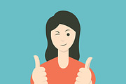 Woman in 6 gestures, a Healthcare Illustration by Smiley Creative (Thumbnail 7 of 7)