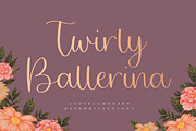 Twirly Ballerina Handwritten Font, a Script Font by Balpirick Studio (Thumbnail 1 of 7)