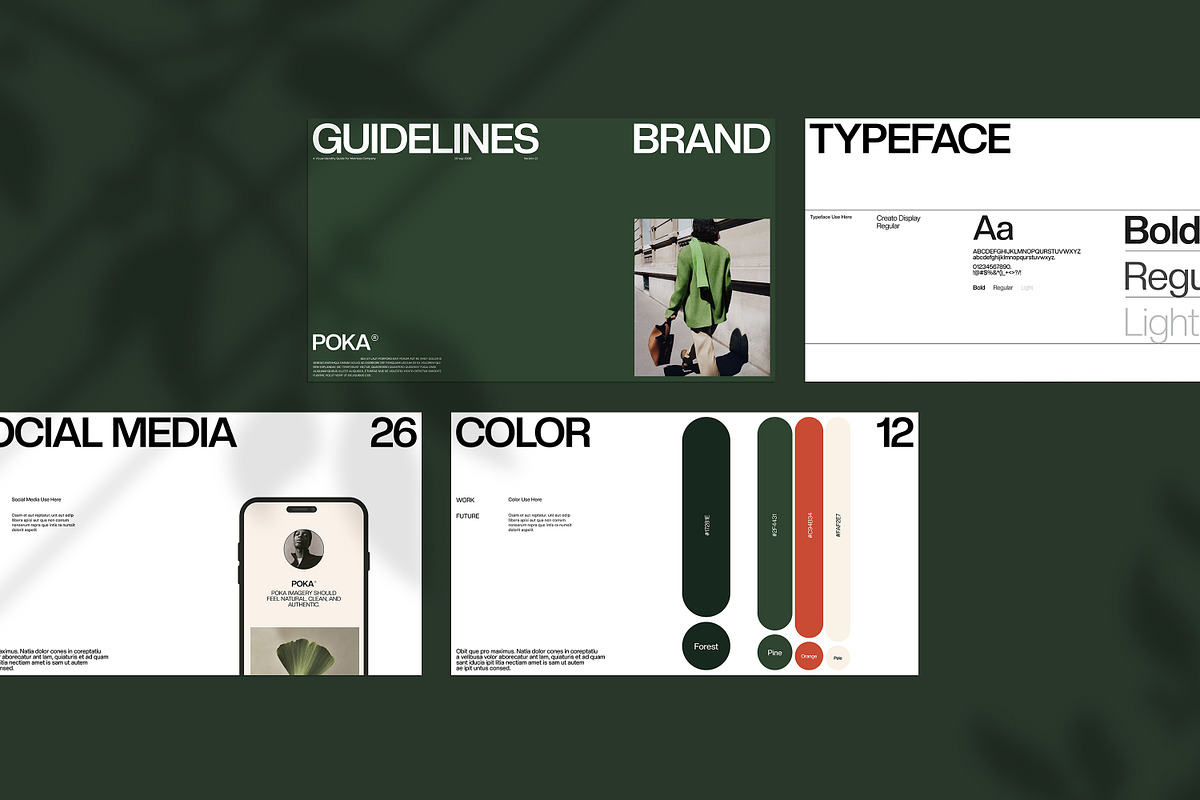 POKA | Brand Guideline Templates, a Presentation Template by evgenystudio (Photo 4 of 10)