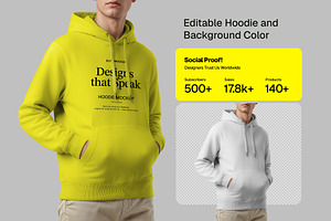 Hoodie Mockup Front View, a Hoody Mockup by Elite Mockups