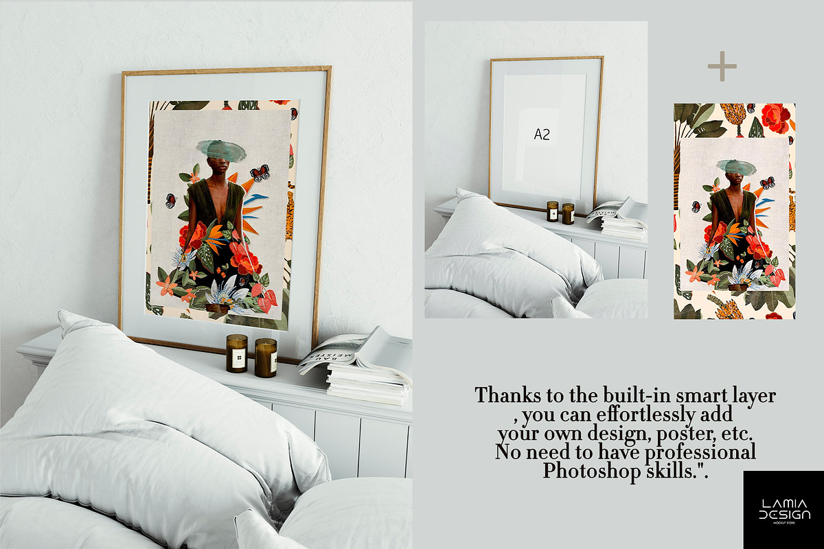 Stockholm Room & MockUp Frame Bundle, a Household Mockup by LAMIA DESIGN (Photo 8 of 14)