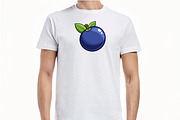 Cartoon Blueberry Clipart Collection, a Food Illustration by newminddesign (Thumbnail 2 of 8)