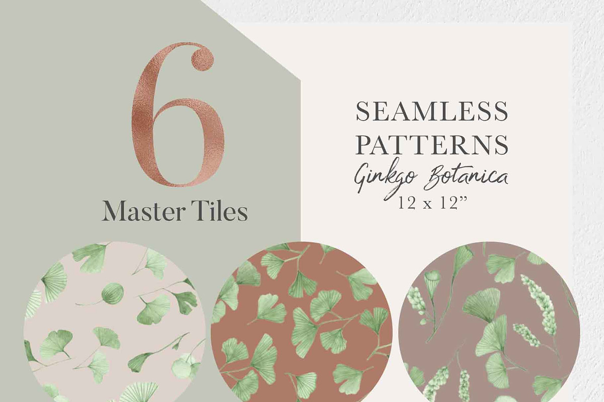 Ginkgo Botanica - Florals & Leaves, a Texture Illustration by Momo Studio (Photo 9 of 12)