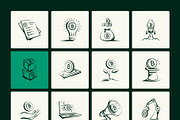 Bitcoin Trading Doodle Art Set, an Outline Icon by Vectors Market (Thumbnail 10 of 10)
