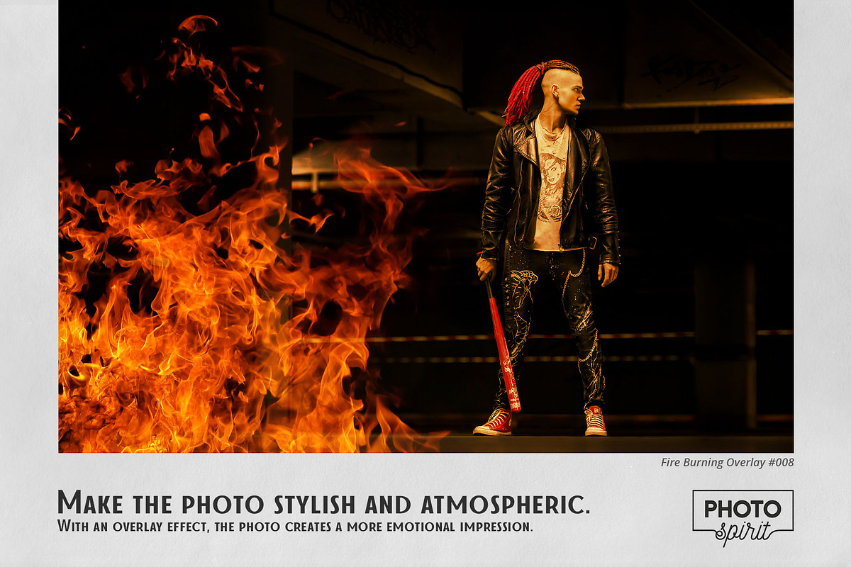 Fire Burning Effect Overlays, a Brushes & More by PhotoSpirit (Photo 4 of 10)