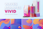 Waves&Shapes Vivid, a Texture Graphic by Olga Ryzychenko (Thumbnail 2 of 6)