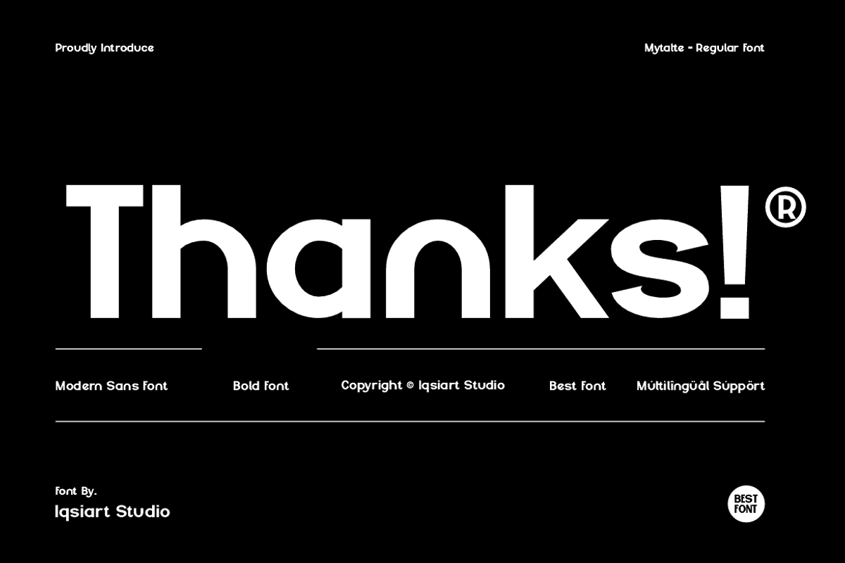 Mytalte- Modern Sans Bold Font, a Sans Serif Font by Iqsiart Studio (Photo 13 of 13)